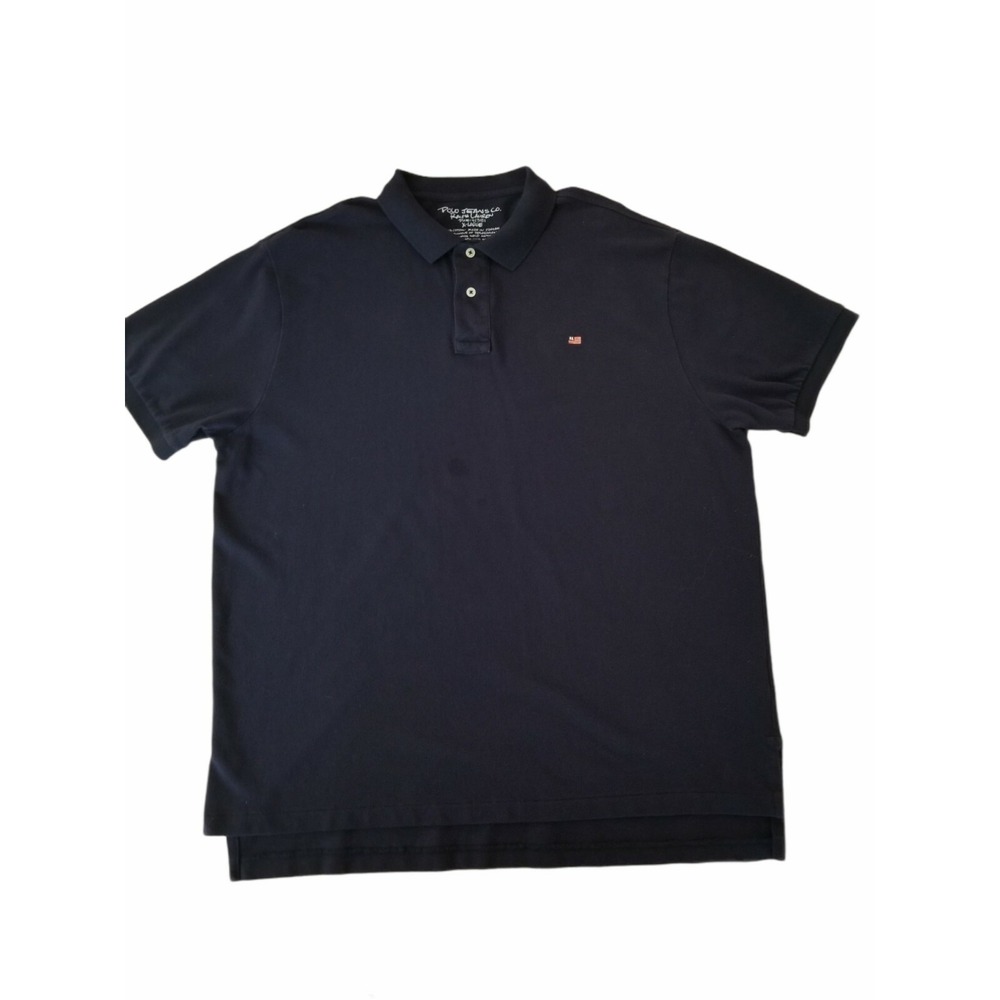 Vintage Polo Jeans Co Ralph Lauren Polo Short‎ Sleeve Casual Shirt Size XL Navy